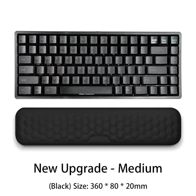 Ergonomic eprolo keyboard and mouse wrist rest with memory foam for office typing comfort and wrist support.