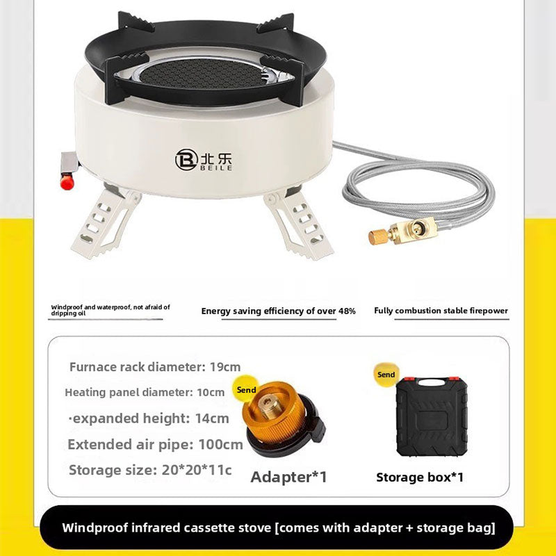eprolo Explorer 4000W infrared camping stove with electronic ignition, portable windproof outdoor cooker for camping and outdoor activities