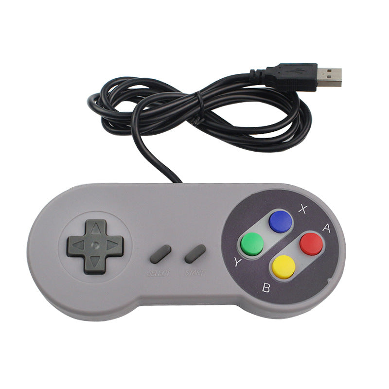 Eprolo Raspberry Pi USB gaming controller with retro design, arcade-style SNES controller for PC gaming and plug-and-play use