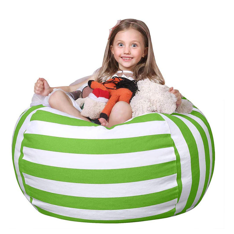 Kids' beanbag chair and plush toy set by eprolo, made of premium cotton canvas for cozy and comfortable playtime.