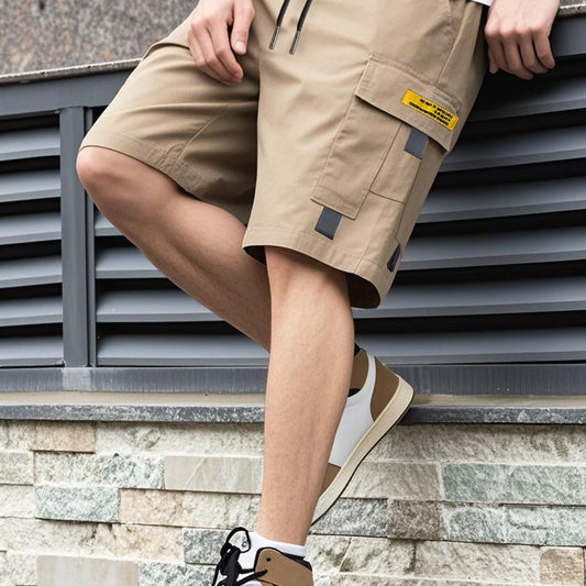 Shorts Men Casual Trendy Loose Ins Drawstring Style Student EU Size - American Smart