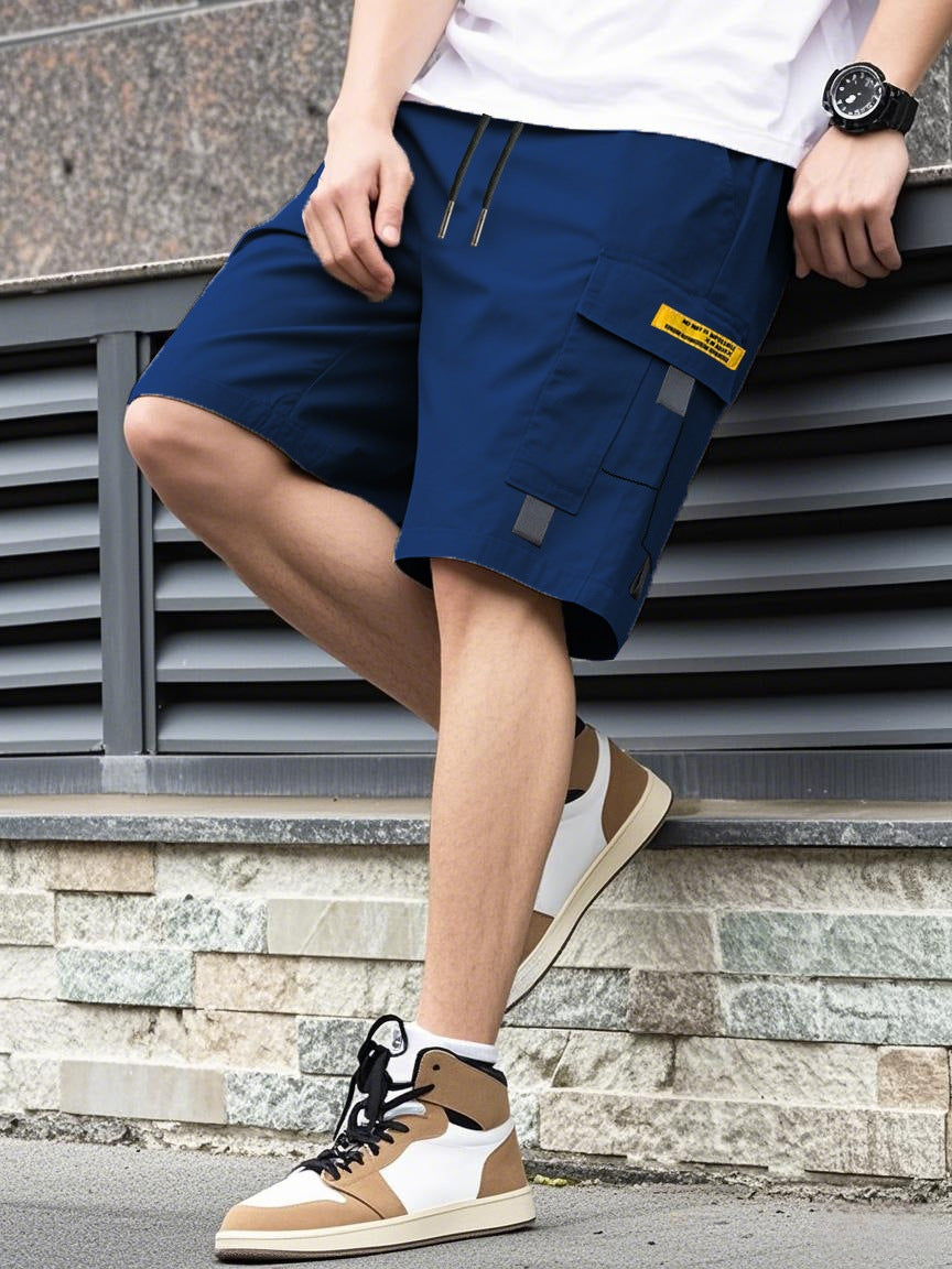 Shorts Men Casual Trendy Loose Ins Drawstring Style Student EU Size - American Smart