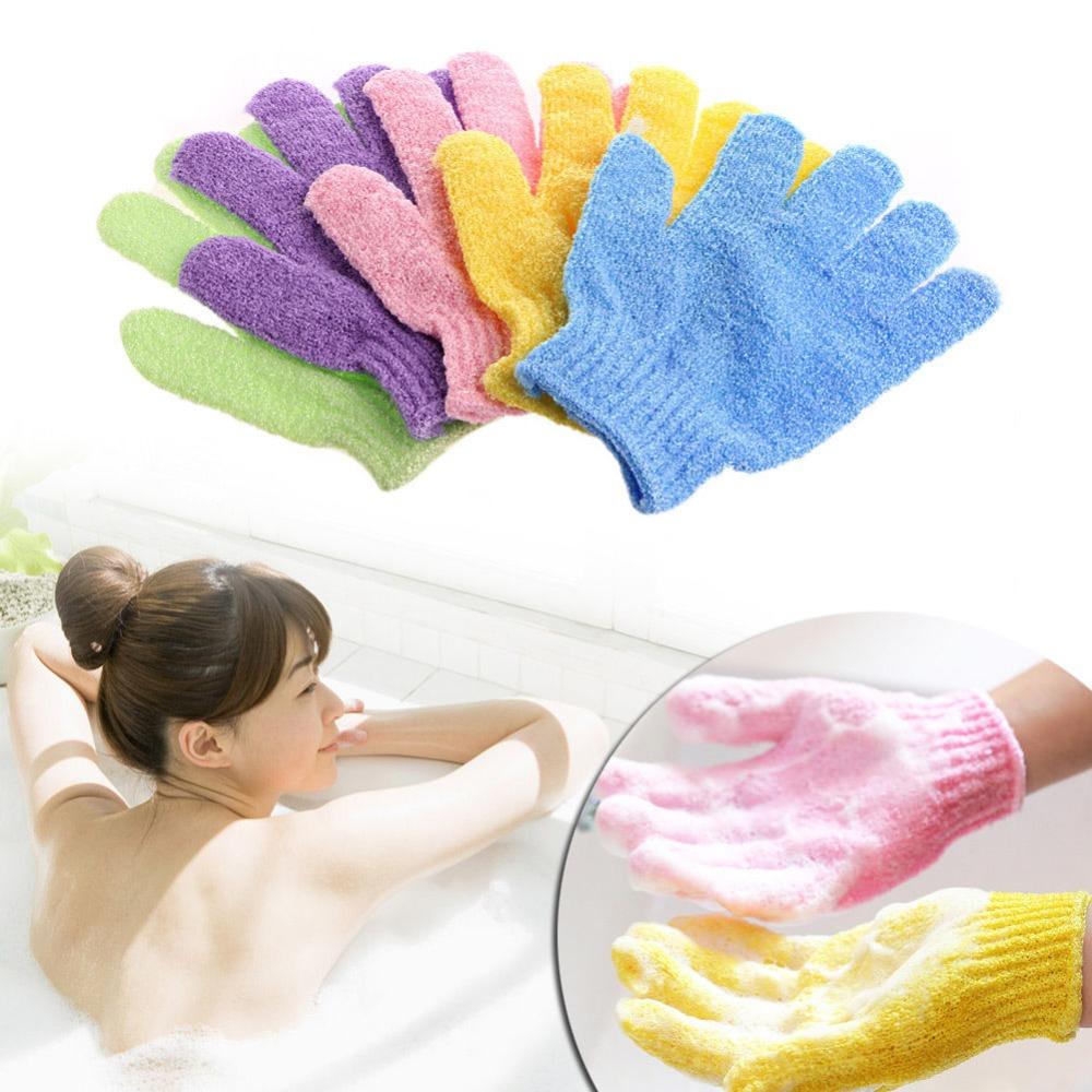 Eprolo exfoliating shower bath glove for body and back scrubbing, spa massage, and skin exfoliation in a single wash glove.