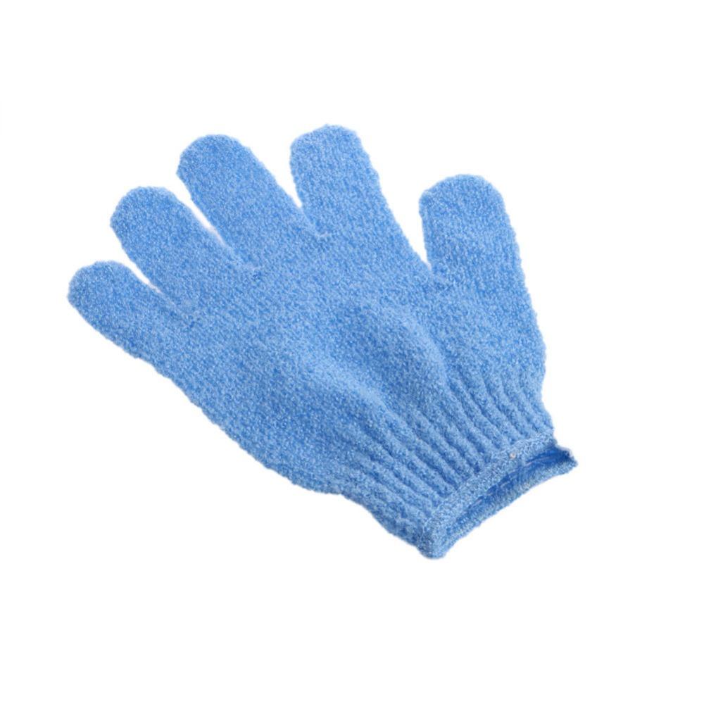 Eprolo exfoliating shower bath glove for skin spa massage and back scrubbing, pink textured body scrubber for exfoliation.