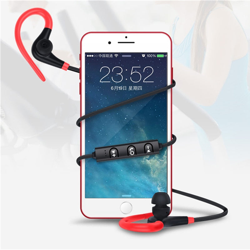 Bluetooth Earphone Wireless Headphones Sport Mini Handsfree Bluetooth Headset With Mic Hidden Earbuds For IPhone All Smart Phone - American Smart
