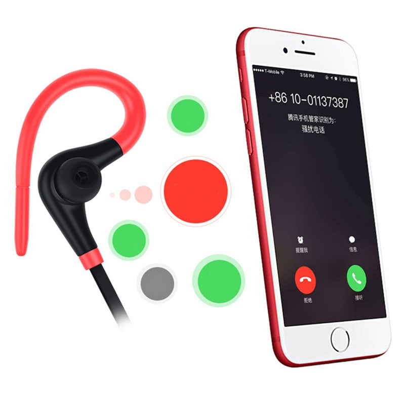 Bluetooth Earphone Wireless Headphones Sport Mini Handsfree Bluetooth Headset With Mic Hidden Earbuds For IPhone All Smart Phone - American Smart