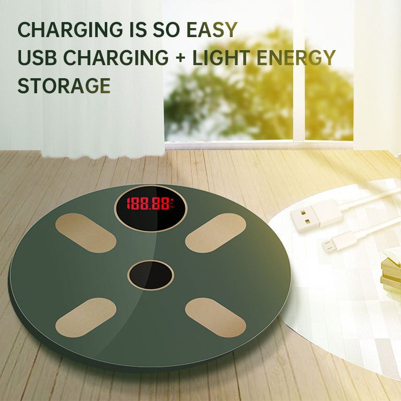 Body Fat Scale Bluetooth Weight Charging Precise Intelligent Electronic Scale Suitable for Household - American Smart