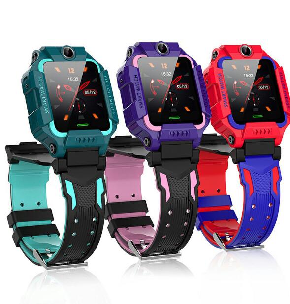 Kids waterproof smart watch with dual cameras, flip design, SOS, LBS positioning, and mobile phone features by eprolo.