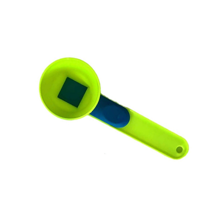 Eprolo mess-free measuring funnel with sliding spoon and egg yolk separator for protein powder and kitchen use