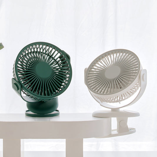 Eprolo mini USB desktop clip fan for students and home, small portable summer fan with adjustable clip and airflow.