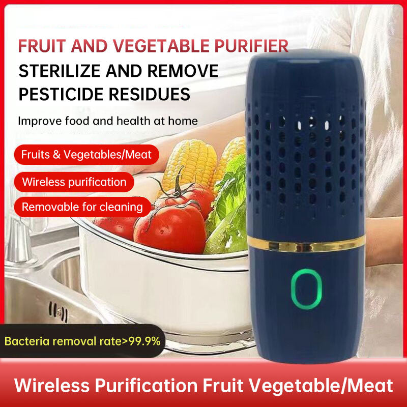 Portable eprolo Intelligent Fruit and Vegetable Purifier disinfection machine with digital display and compact design for cleaning produce