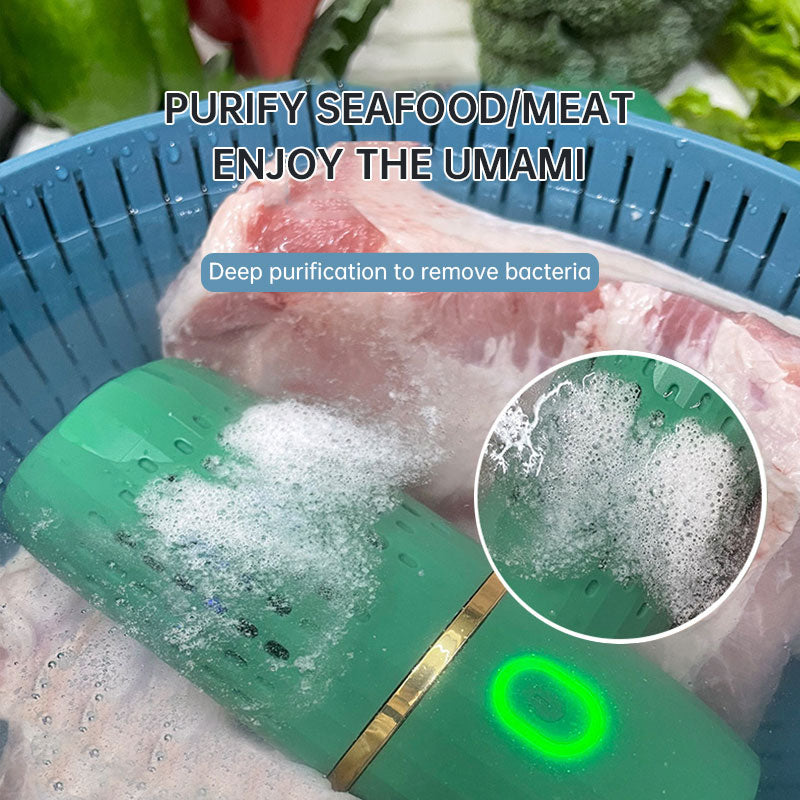 Portable eprolo fruit and vegetable purifier disinfection machine with digital display and compact design for cleaning produce.