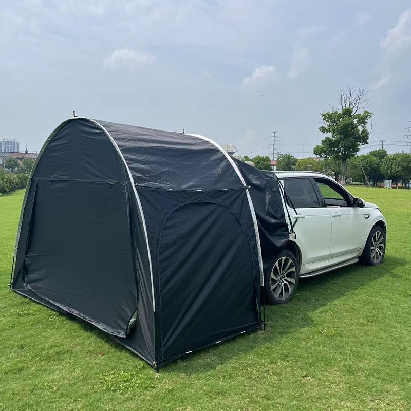 Eprolo outdoor car trunk rear tent with canopy, sun-resistant camping equipment for vehicle outdoor adventures