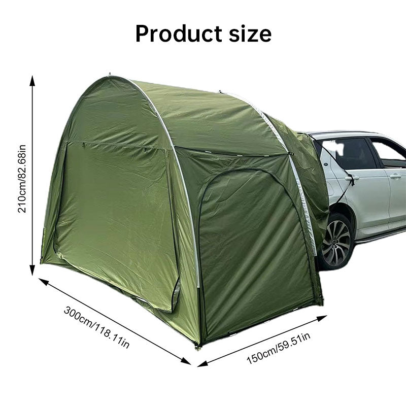 Outdoor car trunk rear tent with canopy by eprolo, sun-resistant camping tent for outdoor car camping and shade.