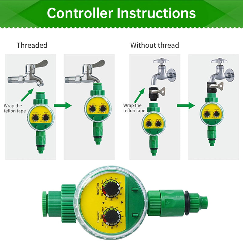 eprolo outdoor plastic garden hose with electronic automatic irrigation timer for efficient watering in the garden