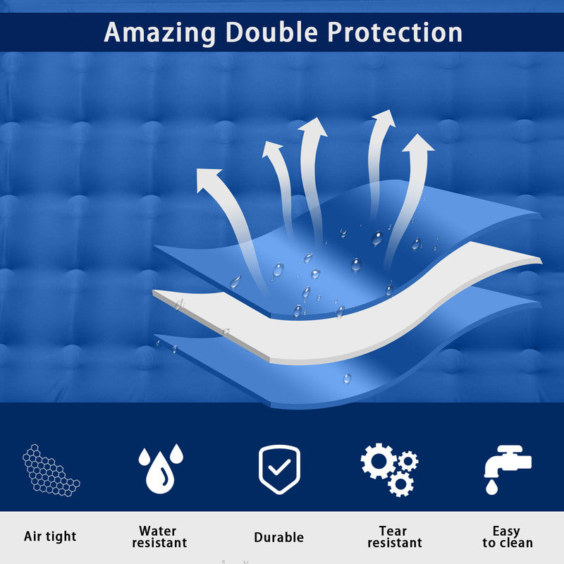 Eprolo outdoor thick self-inflating camping mattress with built-in pump, ultralight for travel, hiking, and fishing.