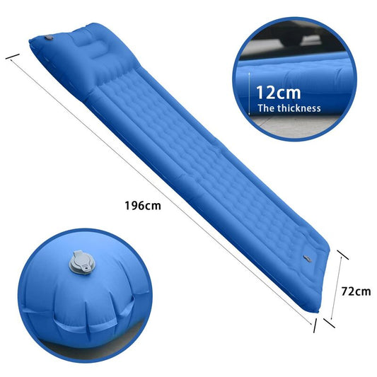 Eprolo outdoor self-inflating camping mattress with built-in pump, ultralight design ideal for hiking, camping, and travel.
