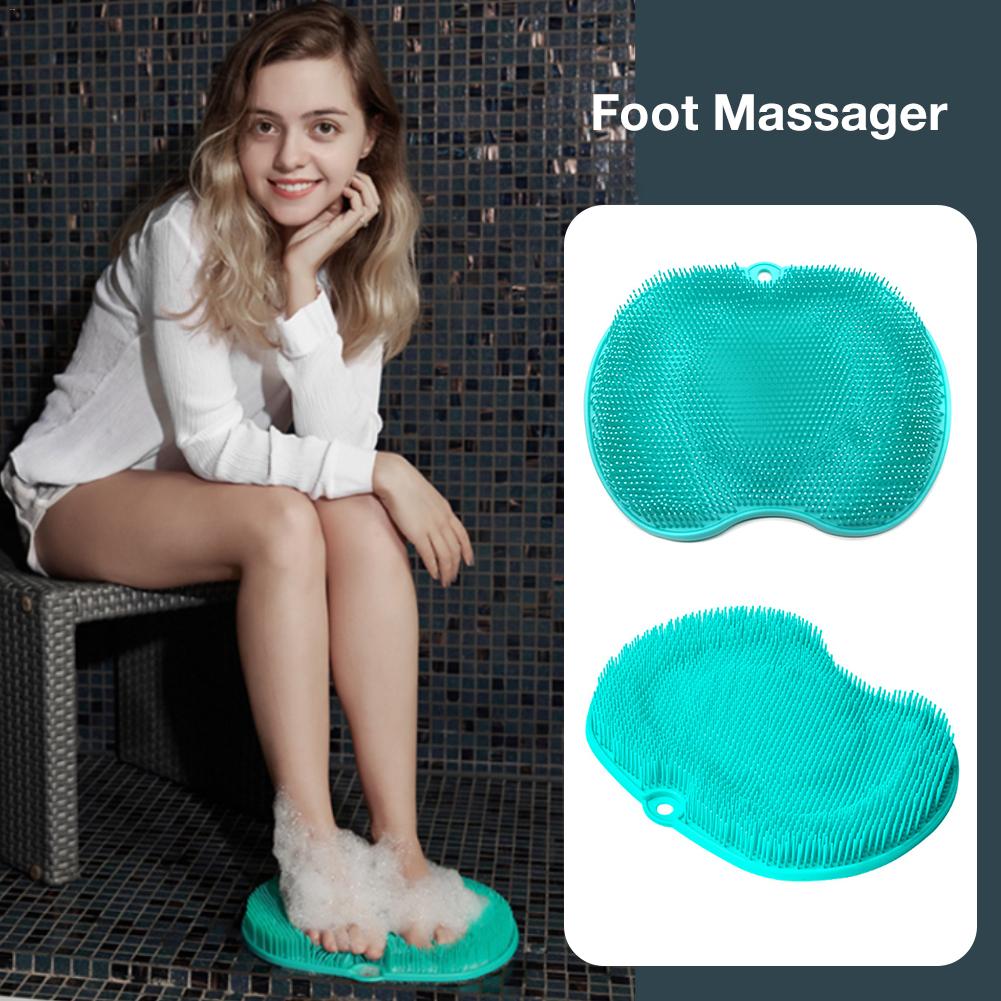Eprolo foot massager and cleaner pad for pregnant women and elderly, with scrubbing brush for foot washing and massage.