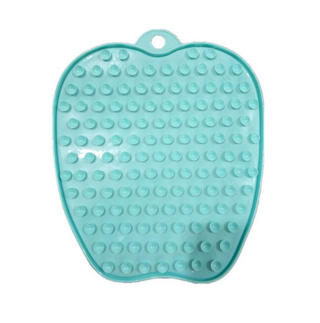 Eprolo shower foot massager and cleaner mat for pregnant women and elderly, with scrubber and massage features for foot cleaning.