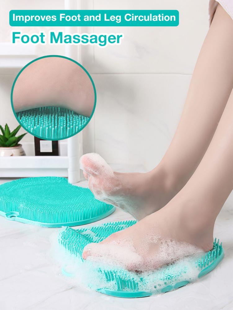Eprolo foot massager and cleaner pad for pregnant women and elderly, featuring a scrubber and massage tools for foot hygiene.