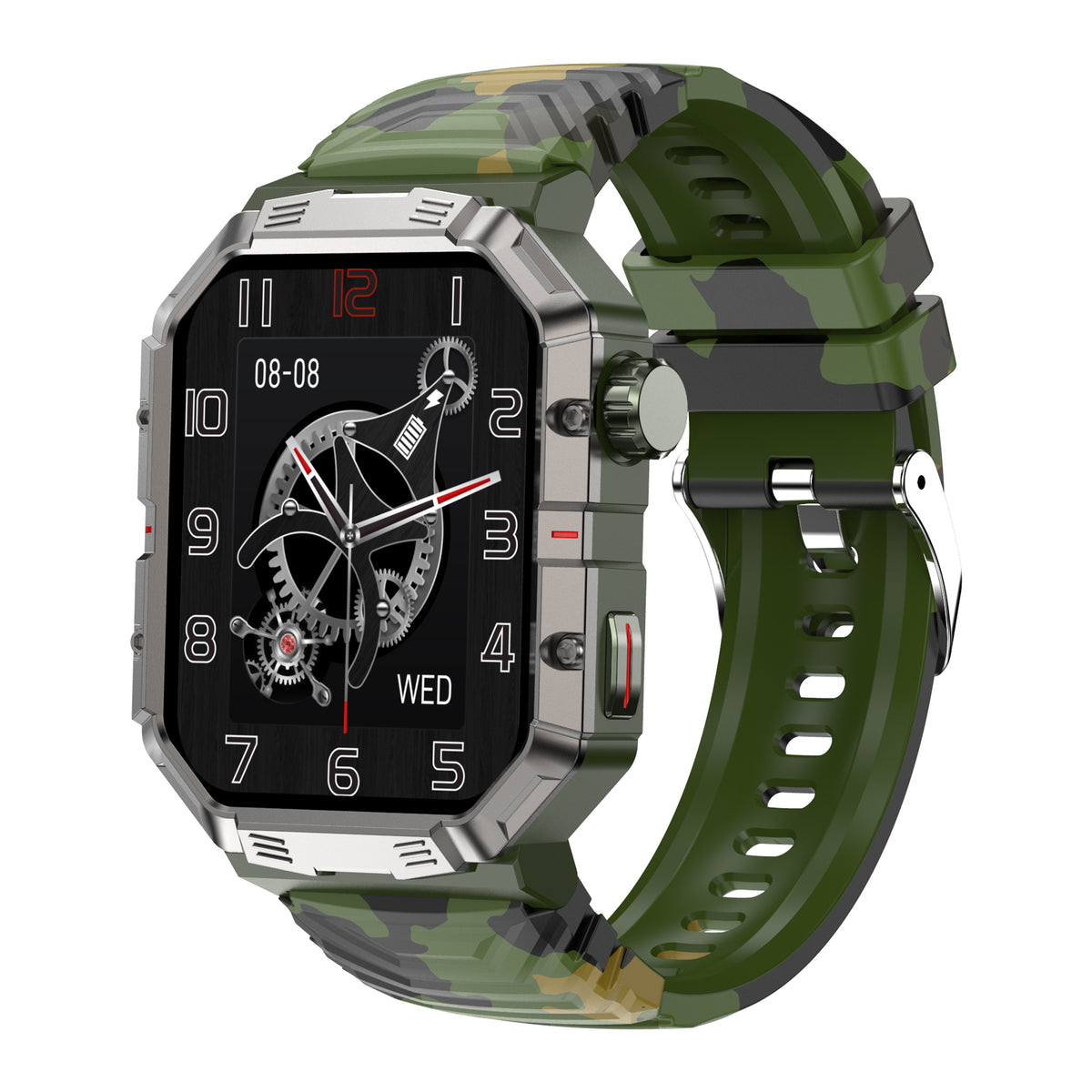 Eprolo GW55 HD Bluetooth smart watch with NFC, multi-sport mode, sleep monitoring, and voice call feature displayed on screen
