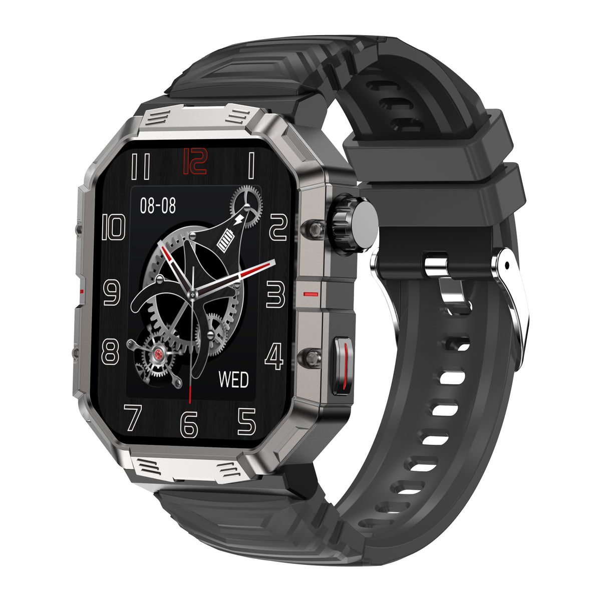 eprolo GW55 HD Bluetooth smart watch with NFC, multi-sport modes, voice calls, and sleep monitoring display on screen.