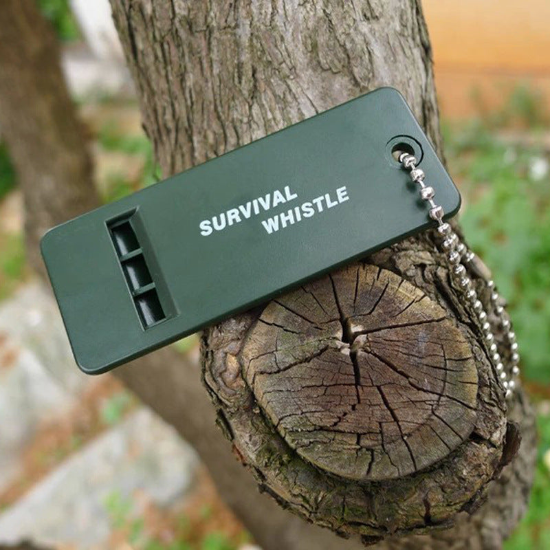 Eprolo three-frequency outdoor camping and hiking survival whistle with high-pitched sound for mountaineering and first aid.