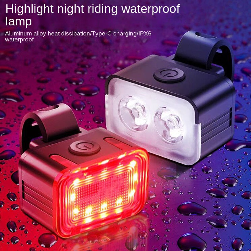 Eprolo bicycle front and rear lights on mountain and road bikes, rainproof cycling lights for night riding, children’s bike lights.