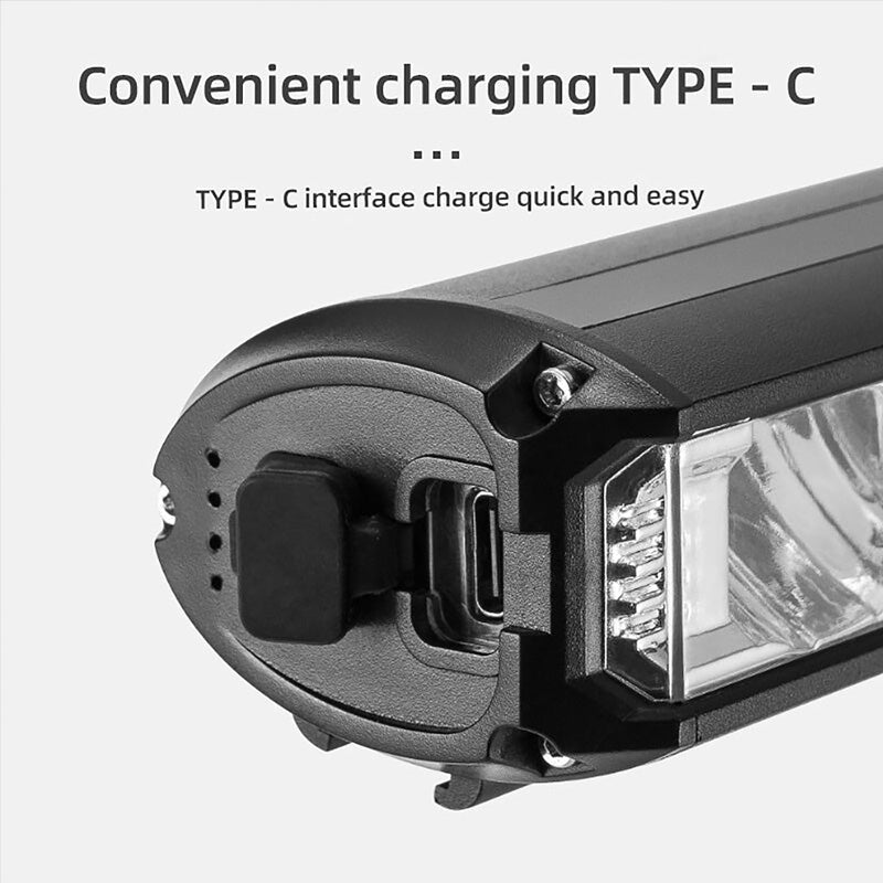 Eprolo high-capacity waterproof scooter and bike light mounted on a bicycle handlebar for visibility and safety.