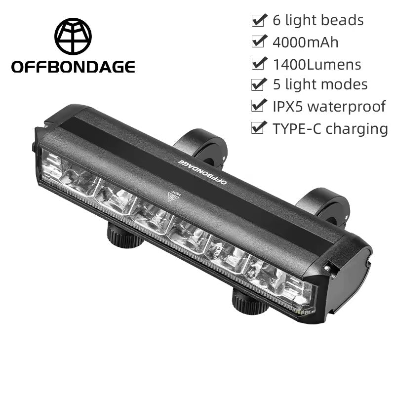 Eprolo high-capacity waterproof scooter and bike light with bright LED illumination for safe riding in all weather conditions.