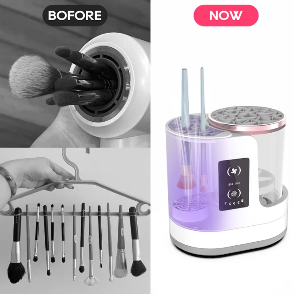 Electric Makeup Brush Cleaner Rechargeable Makeup Brushes Cleaning Tool Automatic Makeup Brush Cleaning Stand Device - American Smart