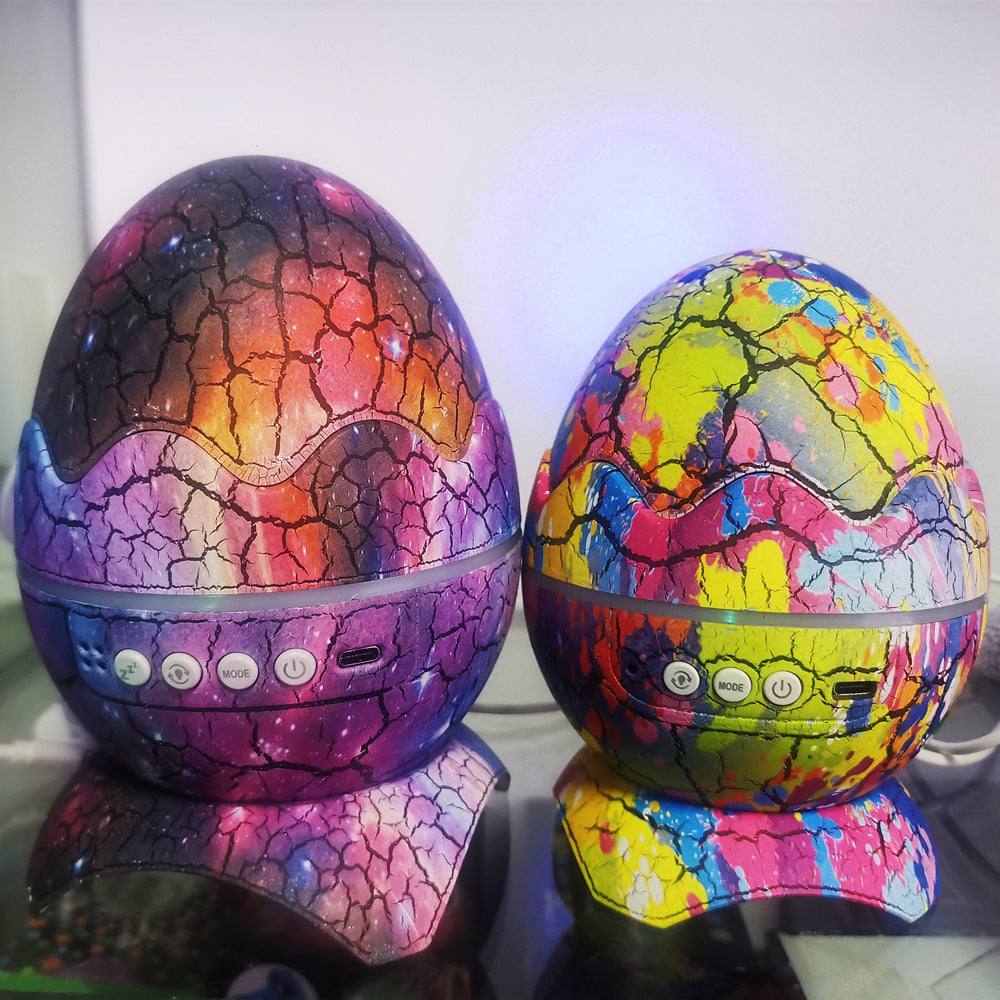 eprolo LED dinosaur egg star sky projection light with remote control, Bluetooth music, and festive night sky atmosphere projector