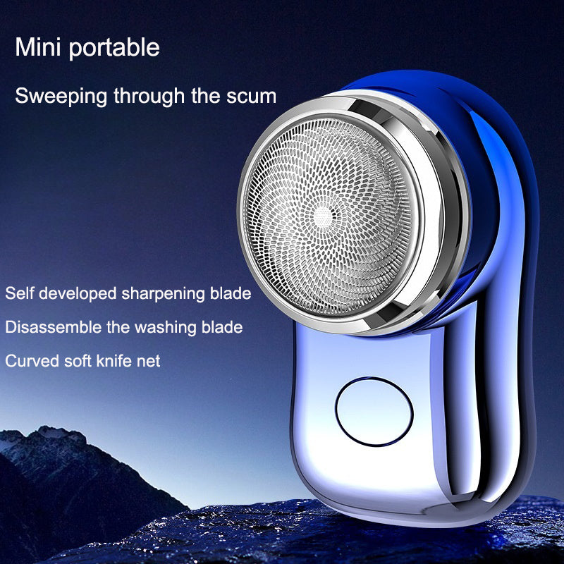 Eprolo men's electric mini wash shaver with portable design, car charging feature, ideal for beard grooming and quick trimming.