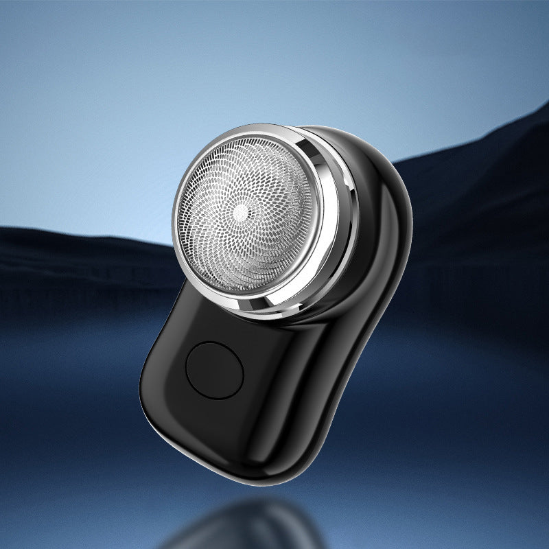 Eprolo men's electric shaver, mini portable wash shaver with car charging feature and beard trimming blade.