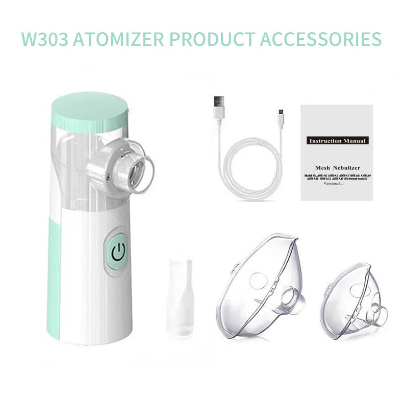 Eprolo outdoor portable nebulizer and handheld asthma inhaler device with silent mesh atomizer for kids and adults.