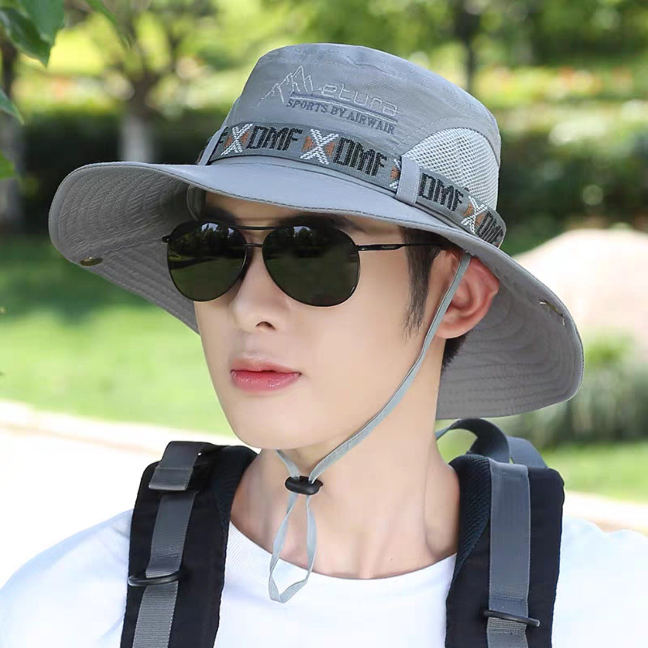 Men's outdoor bucket hat by eprolo with wide brim for sun protection, suitable for fishing, beach, and hiking activities
