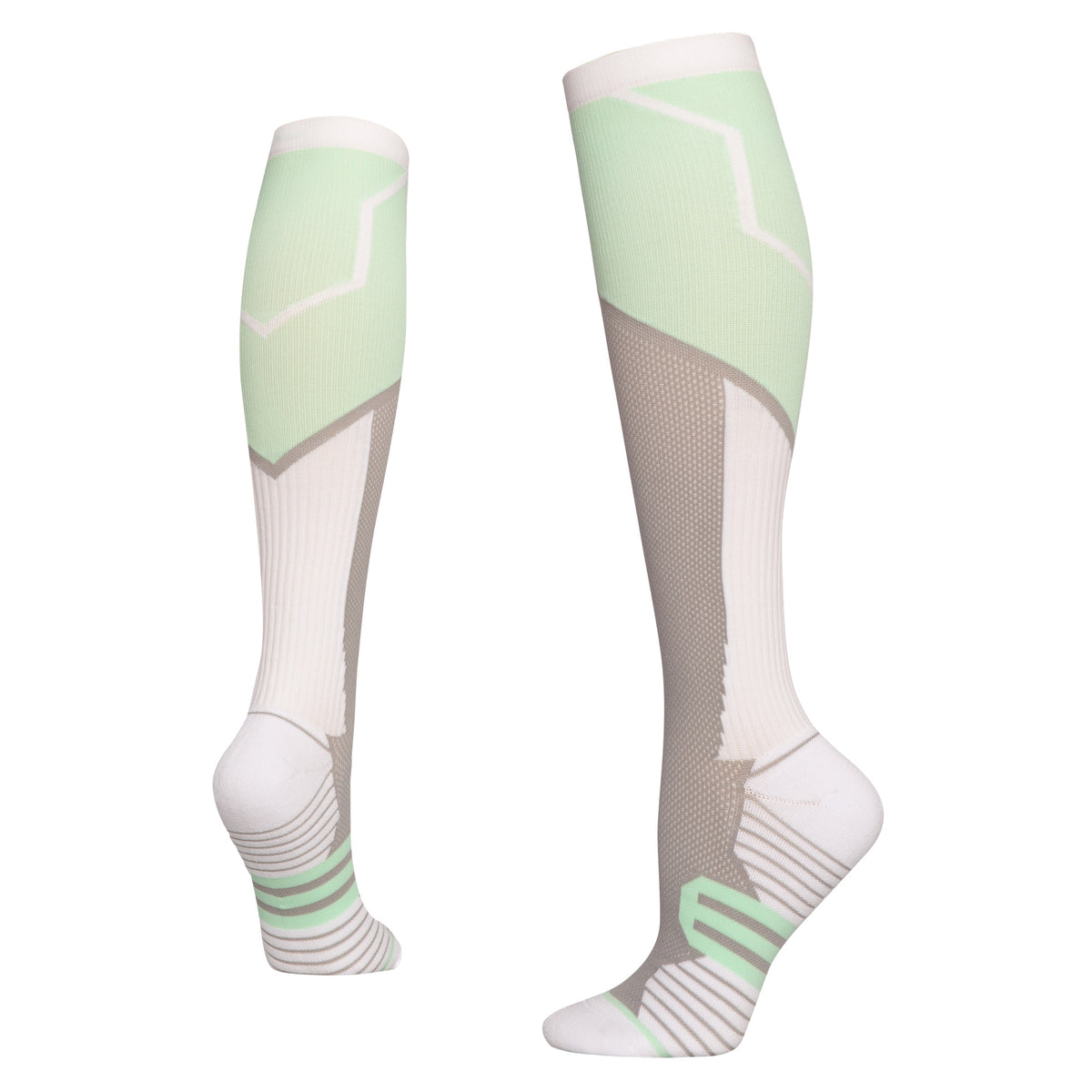 Eprolo women's outdoor sports pressure calf socks with gradient elastic compression, long tube design for fitness and skipping rope workouts