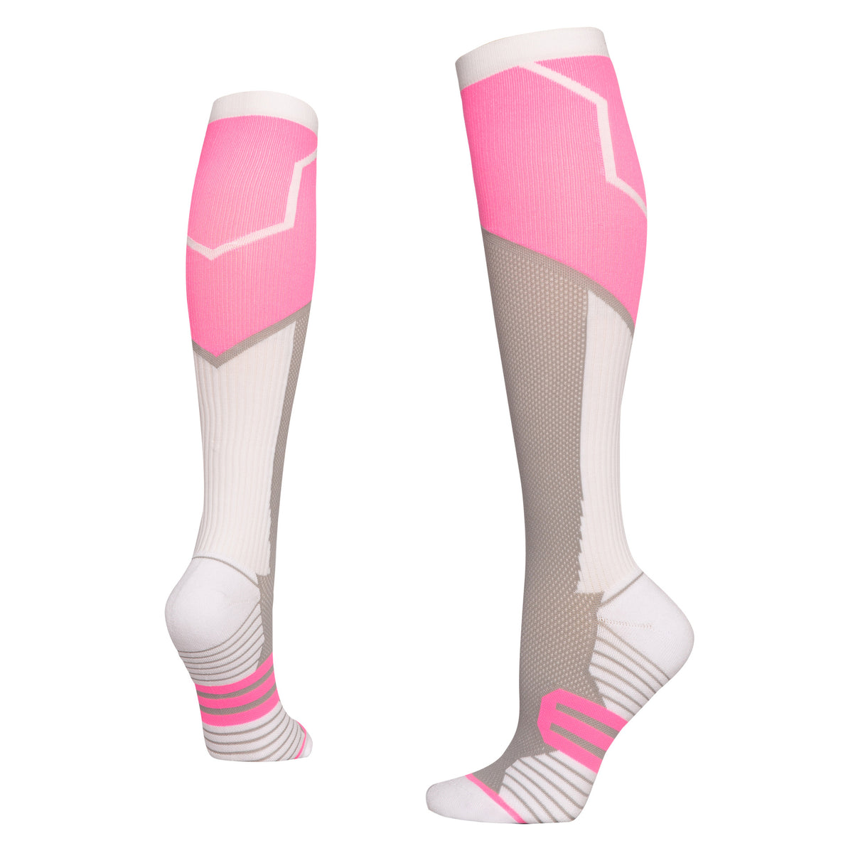 Eprolo outdoor sports pressure socks for women, long tube calf compression socks with gradient elastic design for fitness and active wear.