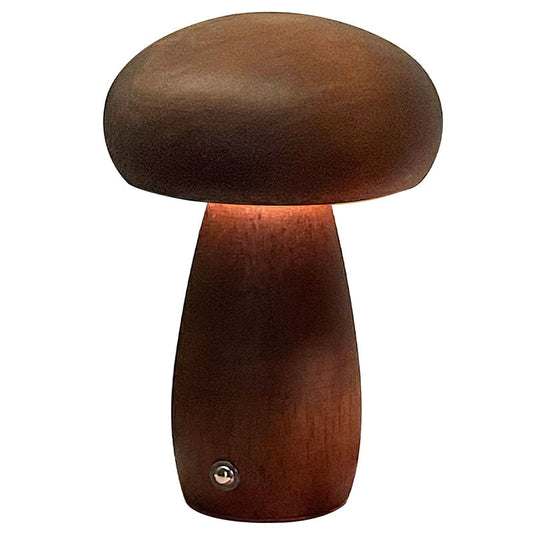 Eprolo mushroom LED night light with touch switch, ambient desk lamp for bedroom, creative minimalist design, ideal as a gift