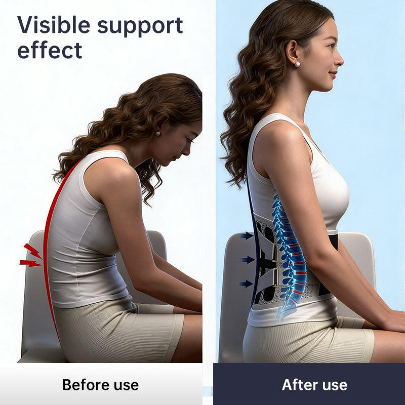 Adjustable Back Support Belt - Pain Relief for Men & Women, Sciatica, Scoliosis, Herniated Disc, Posture Corrector - American Smart
