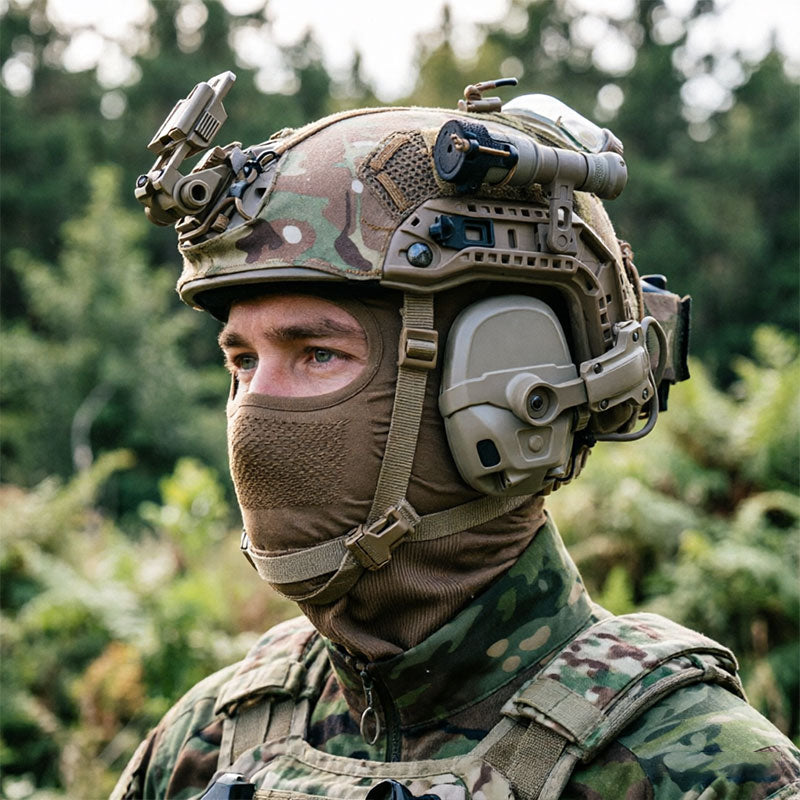 Eprolo Venom V1 balaclava with breathable fabric and UV protection, designed for motorcycle and cycling face mask use.
