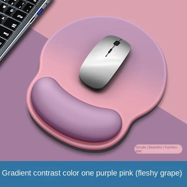 Eprolo gradient silicone mouse pad with wrist support and logo, designed for comfortable computer use and wrist protection.