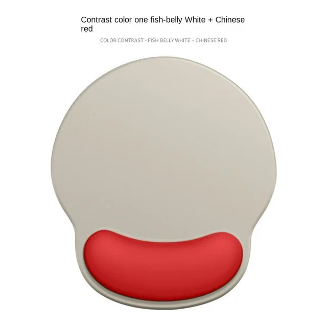 Eprolo gradient silicone mouse pad with wrist support and logo, featuring a cushioned female wrist guard for comfortable computer use