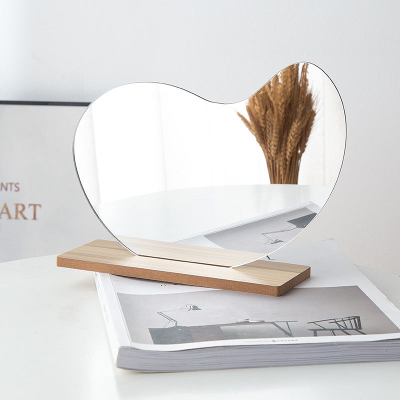 Irregular acrylic mirror for photo props, desk makeup, and vanity use, featuring a modern design by eprolo.