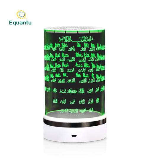 Eprolo smart portable small desk lamp with acrylic touch cylinder design, color remote control night light for modern workspace.