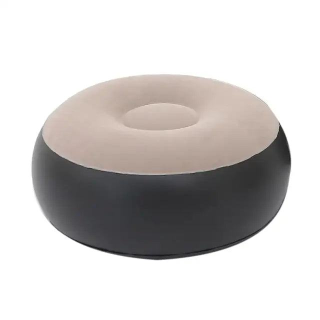 eprolo inflatable air mattress lazy sofa deck chair with comfortable leg stool, perfect for home and outdoor relaxation.
