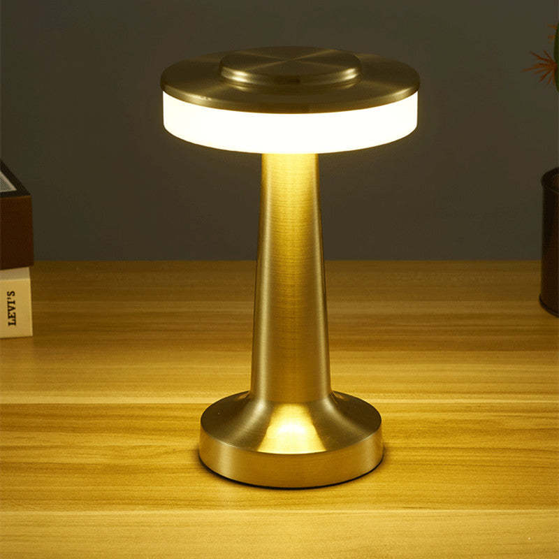 eprolo LED retro metal desk lamp with USB recharge, touch control, ideal as creative bedside night light