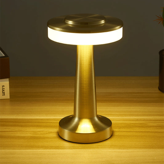 eprolo LED retro metal desk lamp with USB recharge, touch control, ideal as creative bedside night light