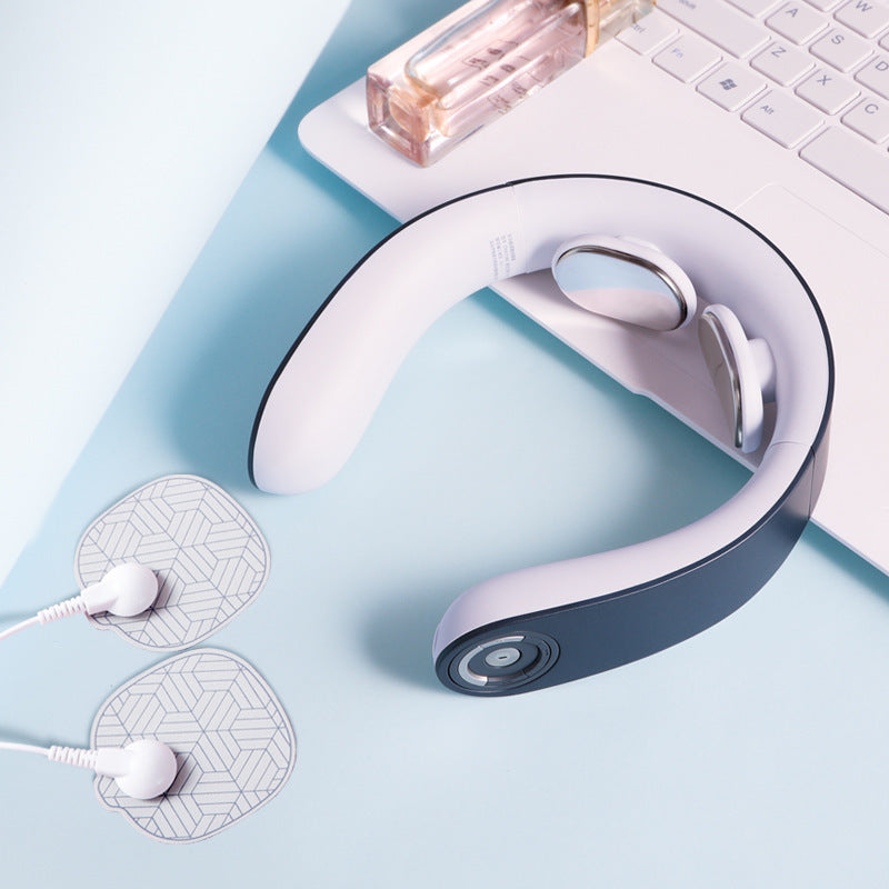 Eprolo PGG cervical massager displaying a multifunctional neck and shoulder muscle relaxation device with adjustable settings.