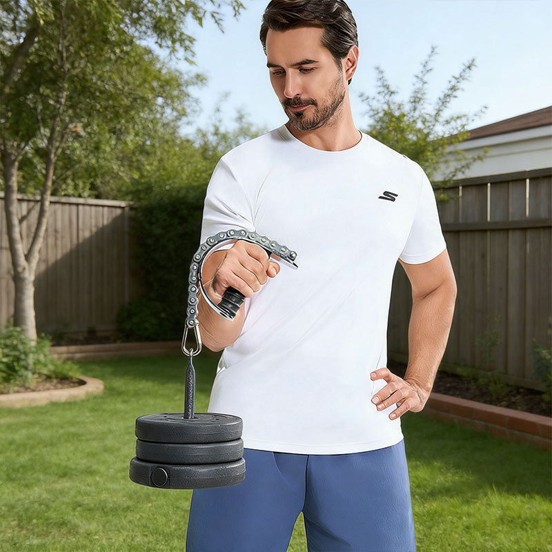 Eprolo wrist and forearm strengthener for arm wrestling, grip training, fitness, and physical therapy with adjustable resistance.